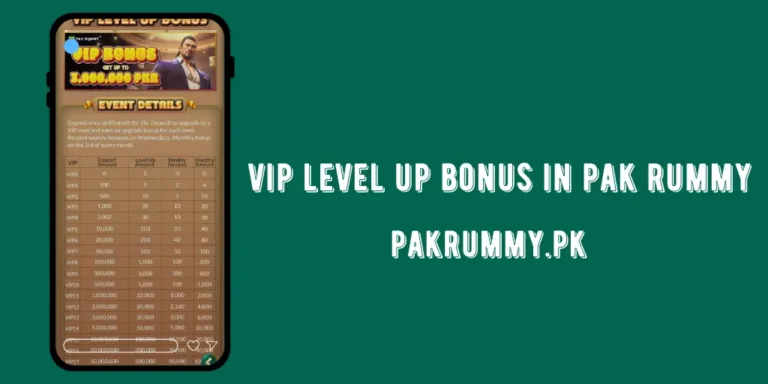 Pak Rummy VIP Level Up Bonus