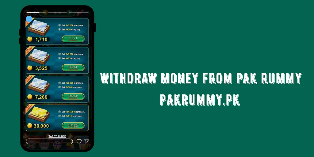 Pak Rummy Money Withdraw